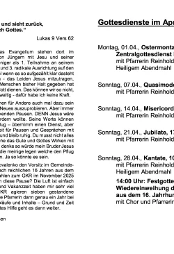 Gemeindeblatt April 2024